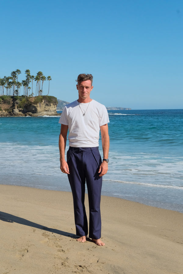 Newspaper Pinstripe Pants